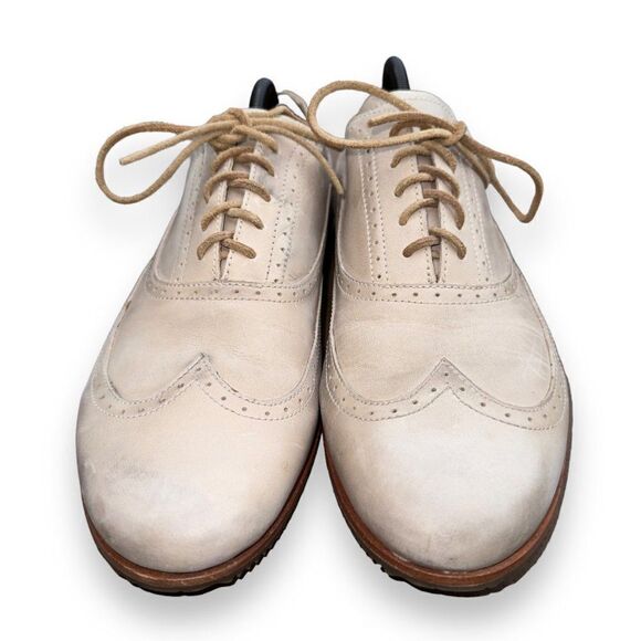 Sorel Madson Brogue Wingtip Oxford Distressed Cream NM1808-160 Men's 11 - Picture 3 of 11